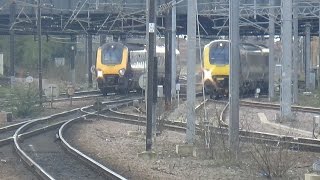 Trains at York  ECML 25022016 [upl. by Egroj]