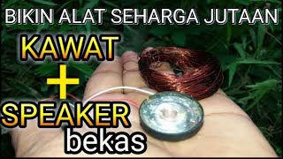 Buat alat seharga jutaan dari barang bekas metaldetecktor pendeteksi emas DIY [upl. by Linus]