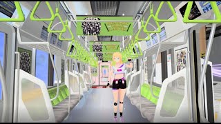 Climbing Eva 00 at Akihabara VR CHAT Japan Railways at VKET 6 [upl. by Ayahc]