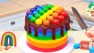 How to Make Miniature Pop it Cake Decorating ideas with Chocolate Amazing Rainbow Kitkat Cake Ideas [upl. by Airlee294]