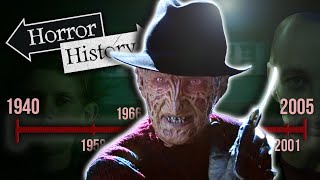 The Complete History of Freddy Krueger A Nightmare on Elm Street  Horror History [upl. by Ellynad207]