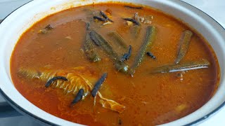 Grains of selim infused Goat Light soup with fufu in ghana [upl. by Ahsinauj]