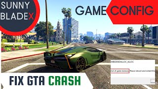 Install GameConfig GAME CRASH FIX 2022 GTA 5  OFFLINE [upl. by Melan]