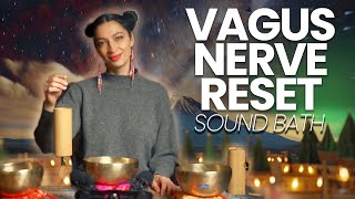 Vagus Nerve Reset to Sleep  Sound Bath Healing Meditation [upl. by Leugimesoj647]