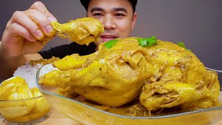 WHOLE CHICKEN CURRY INDIAN STYLE  Mukbang Asmr  ALFIE EATS [upl. by Xyla]