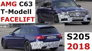 Mercedes Erlkönig Weltpremiere AMG C63 TModell 2018 S205 CClass Facelift FIRST TIME 4K SPY VIDEO [upl. by Llennaj]