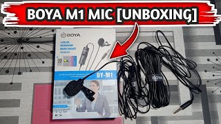 Boya M1 Mic  Unboxing [upl. by Rickard]