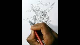 Sketching Stingmon sketch art drawing [upl. by Anelrad]