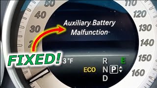 Auxiliary Battery Malfunction How To Repair DIY [upl. by Gena]