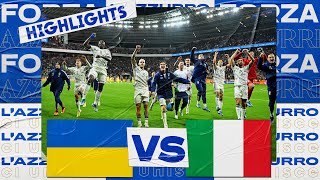 Highlights UcrainaItalia 00  Qualificazioni EURO 2024 [upl. by Teragram275]