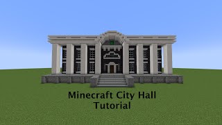 Minecraft CityTown Hall Tutorial [upl. by Navis]