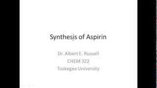 Synthesis of Aspirin [upl. by Yeliak]