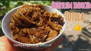 Totola flowers recipe  Scientific name is Oroxylum indicum  Totola ko Phul [upl. by Sileas112]