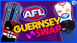 AFLWAFL amp SANFL Teams Swap Guernseys [upl. by Adiam325]