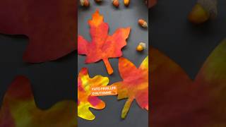 Feuilles d’Automne avec de l’encre 🍁🍂 Idée activité pour enfants ✨ [upl. by Halverson472]