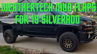 Weathertech mud flaps 19 silverado z71 [upl. by Navak]