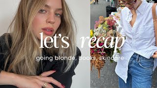 RECAP • going blonde books skincare [upl. by Nylirad788]