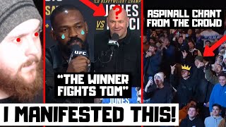 UFC 309 Press Conference Reaction CROWD CHANTS FOR ASPINALL Dana BETRAYS Jon Jones [upl. by Madelyn]