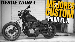 MEJORES motos CUSTOM carnet A TOP marcas desde 7500€ Kawasaki Yamaha Indian Triumph y HD [upl. by Gorrono163]