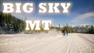 Carving Hard Snowboarding in Moonlight Basin at Big Sky [upl. by Notlrac]