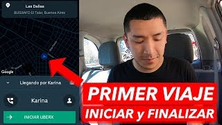 Uber Driver TUTORIAL 🚗 PRIMER VIAJE para conductores nuevos ◀ GPS Cómo cobrar y demás [upl. by Gabe]