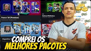 5800 MOEDAS COMPREI OS MELHORES PACKS PREMIUM E PACK OPEN MARADONA 104 EFOOTBALL 2024 MOBILE [upl. by Elihu]