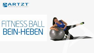 ARTZT vitality Fitness Ball  BeinHeben Abduktion [upl. by Sixela]