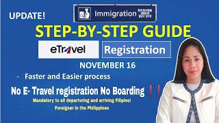 E Travel Registration Updates Fastest and Easiest way to register Online [upl. by Einnahpets]