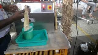 Sugarcane Juice Street Food  Sugarcane juice preparation method at Spar Market Nacharam Hyderabad [upl. by Gnud412]