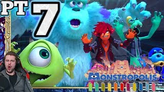 Mayhem Of Monsters Inc Monstropolis  Kingdom Hearts 3 Lets Play 7 [upl. by Nette517]