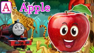 a for apple b for ball  1095  phonics song  abc alphabet  Nursery rhymes  Gonumonu tv [upl. by Steinberg80]