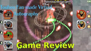 Touhou Fanmade Virtual Autography  Game Review with Gameplay [upl. by Alurd570]