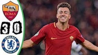 AS Roma vs Chelsea 30 Highlights amp Goals  31 October 2017 [upl. by Leanatan]