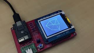 Demonstration of 3D Cube using WebAssembly Micro Runtime WAMR on M5Stamp C3 ESP32C3RISCV [upl. by Sivam]