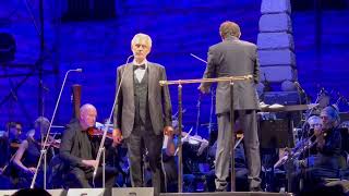 Andrea Bocelli playing at Marostica Italy September 14 2022  performing quotNessun dormaquot live [upl. by Faubert]