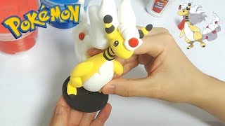 Sculpting Mega Ampharos Electrictype Pokémon in clay [upl. by Enimasaj217]