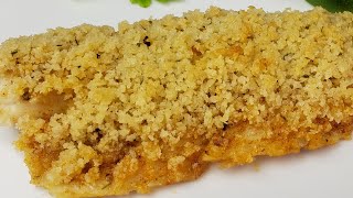 EASY BAKED POLLOCK WITH CRISP HERB PANKO BREADCRUMBS [upl. by Hoyt]