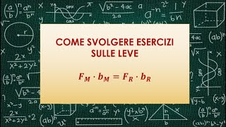 Come svolgere esercizi di fisica sulle leve [upl. by Yejus950]