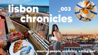 exploring lisbon meeting people amp eating well vlog 🍓  lisbon chronicles [upl. by Leamhsi774]