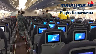 Malaysia Airlines Airbus A330200 in Economy Class exAir Berlin aircraft  MH720 [upl. by Noelopan661]