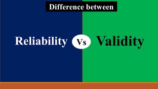 Difference between Reliability amp Validity in Research  Validity vs Reliability [upl. by Gudrin]