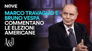 Marco Travaglio e Bruno Vespa commentano le elezioni americane  Accordi e Disaccordi [upl. by Cahra678]