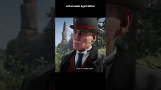 Arthur Morgan Meets Agent Milton  RDR2 rdr2 reddeadredmption2 arthurmorgan shorts [upl. by Eineeuq260]