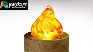 How to make Resin Fire Flame  Resin Art [upl. by Geiss236]