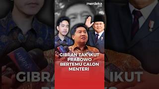 Kejutan Gibran Tak Hadir Saat Prabowo Panggil Calon Menteri merdekadotcom [upl. by Nyleve845]