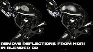 BLENDER 3D REMOVE REFLECTIONS FROM HDRI MAP [upl. by Attelocin379]