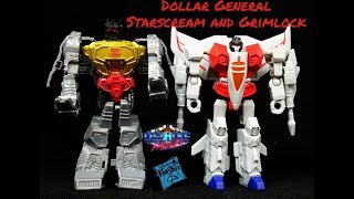 Transformers review of Dollar General Specials Starscream and Grimlock [upl. by Vedetta]