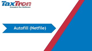 How to Autofill a Return as a Netfile Users in TaxTron Web [upl. by Colette]