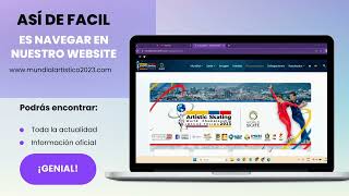 Sitio web oficial Mundial Patinaje Artístico 2023  Así puedes navegar en él [upl. by Nelehyram]