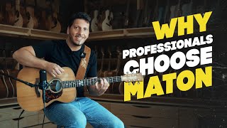 Why professionals choose MATON guitars  Andrea Valeri [upl. by Velda]